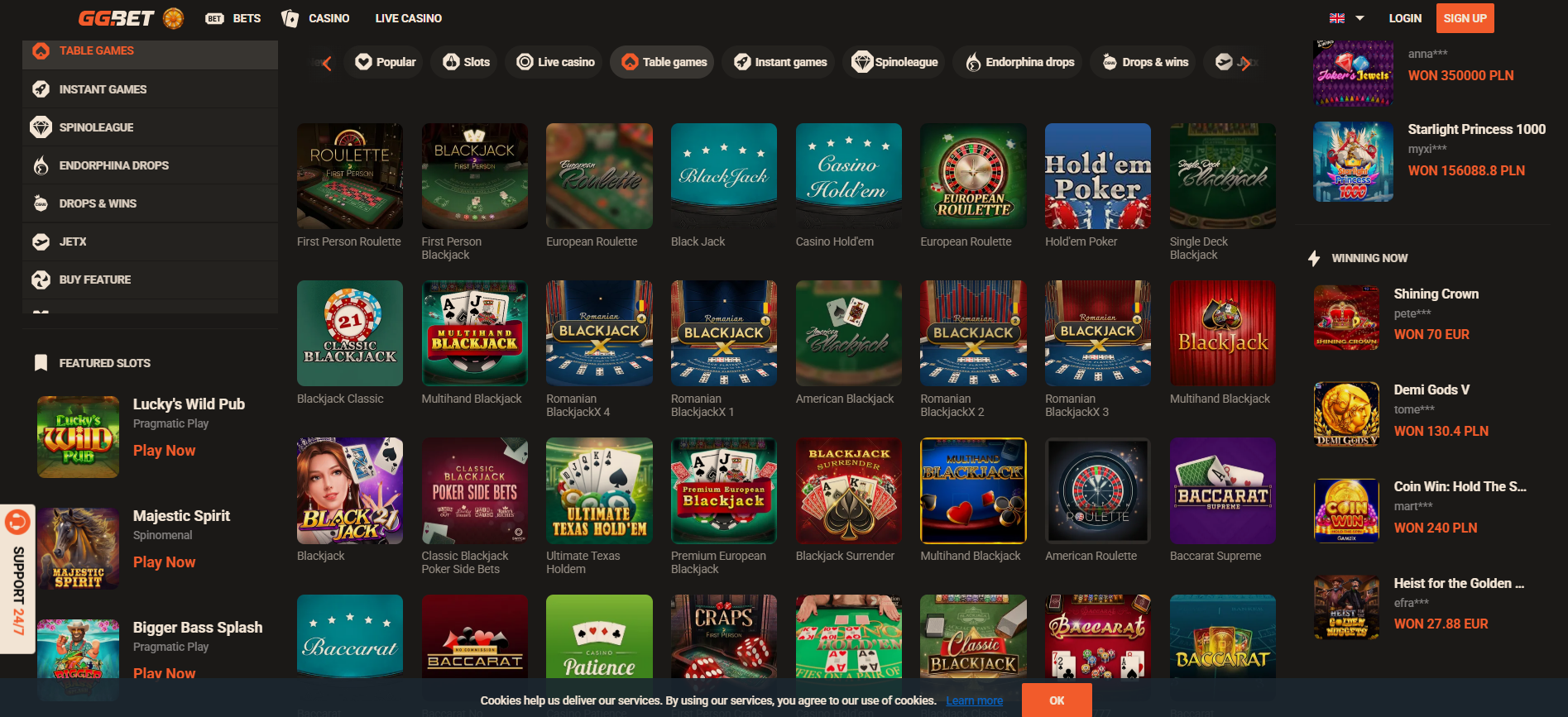 GGBet Games